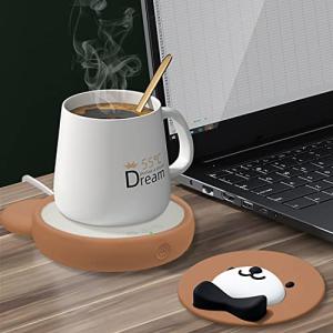 コーヒーカップウォーマーとオフィスウォーマー、電気飲料ウォーマー 水/牛乳/お茶/コーヒードリングなど飲み物 マグカップ 静音 保温 防水 強化