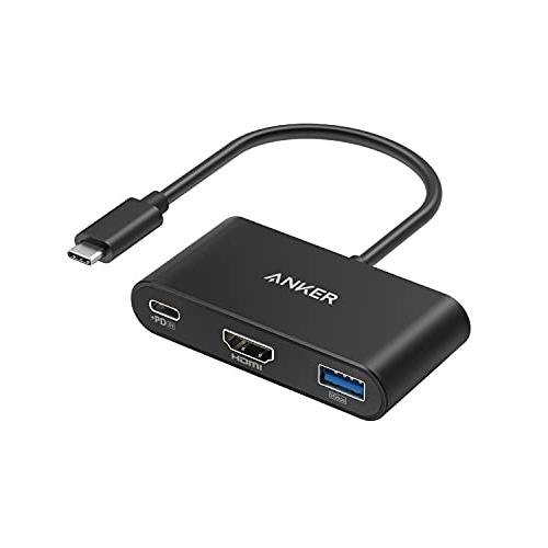 Anker PowerExpand 3-in-1 USB-C ハブ 4K対応 HDMI出力ポート 9...
