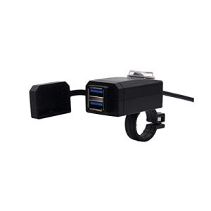 SHEAWA バイク USB電源 USB充電器 QC3.0 USB2ポート 電源ON/OFFスイッチ
