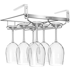 HULISEN ワイングラスホルダー 棚厚さ調節可能 ワイングラスハンガー