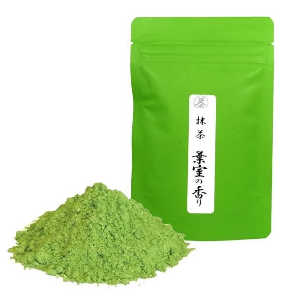 国産碾茶使用 石臼挽き 抹茶【葉室の香り】30g