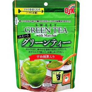 OSK スイートグリーンティー 宇治抹茶入り100g ×4個 粉末タイプ