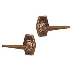 川口技研ホームレバー ブラウン色 空錠 HL-1CB