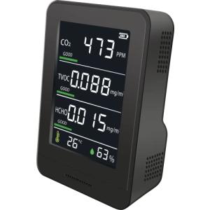 OMNI(オムニ) HCOM-CNJP002 日本製 多機能型CO?濃度測定器 ブラック