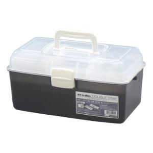 JEJアステージ オールインボックスダブルトレー スモーク  DIY 工具 ホビー レジャー用品