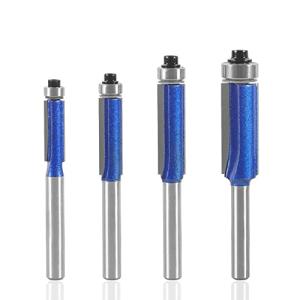 CSOOM Pro 4本入 トリマービット 軸径6mm 2刃切断ルータービット
