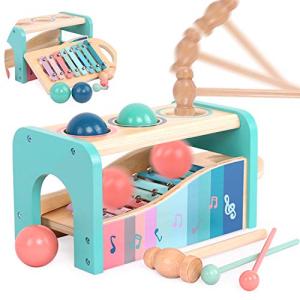 Jecimco 音楽おもちゃ 子供 パーカッション セット 早期開発 知育玩具 男の子 女の子 誕生日のプレゼント オクターブ ノッキング ピア