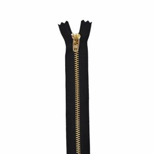 YKK ジーンズ用ファスナー ワイジップ 止め（3YG-GS-C） 14cm ゴールド 580.黒 08Co99_