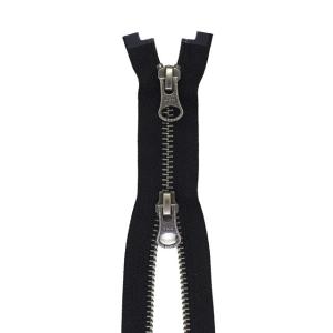 YKK メタルファスナー（5RGMTH DALH MR） アンティークシルバー 逆開 