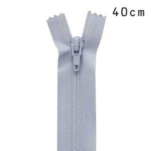 YKK フラットニットファスナー 止め（25FK） 40cm 095.ウィステリアミスト 08Co9...