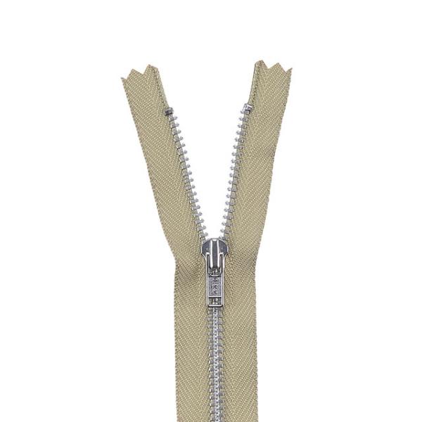 YKK メタルファスナー YZiP（3Y DA C） シルバー 止め 20cm 883.うすアオクチ...