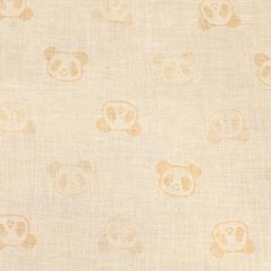 ＼期間限定20％OFF／ 生地 オーガニックコットン ダブルガーゼ（R0529） J13.パンダ 09Bo33_