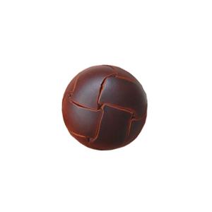 牛革バスケットボタン 13mm 3.茶 _6a_
