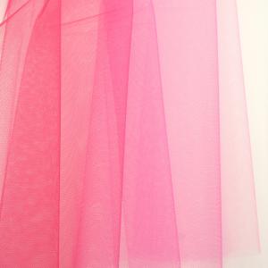 ＼10％OFF／ 生地 グラデーションチュール （700007） 1.チェリーピンク