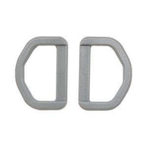 YKK プラスチックパーツ Dカン（LD25） 25mm幅テープ用 グレー