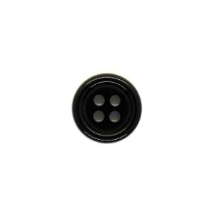 水牛風プラスチックボタン（BAB4507） 15mm 9.黒 08Bg99_