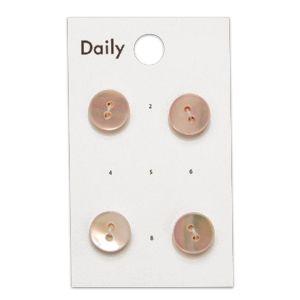 ボタン Daily 高瀬貝アフターシェル2つ穴（OKDB-007） 11.5mm LP.ライトピンク...