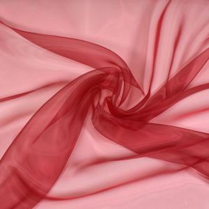 ＼期間限定10％OFF／ 生地 グラスオーガンジー（T2023） 107.ダークレッド 10Bg10_