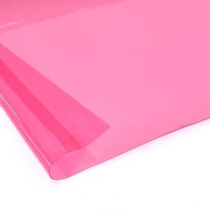 ＼15％OFF／ 生地 色透明ビニール（No.9） 約0.3mm厚 9.ピンク