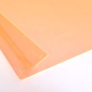 生地 蛍光ビニール色透明（PVC 3011） 約0.3mm厚 ブライトオレンジ (H)_k4_