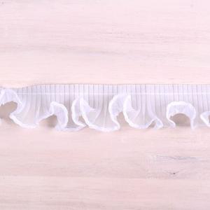＼期間限定20％OFF／ プリーツフリルレース（AS7300） 約2.5cm幅 1.白 07Ac99_