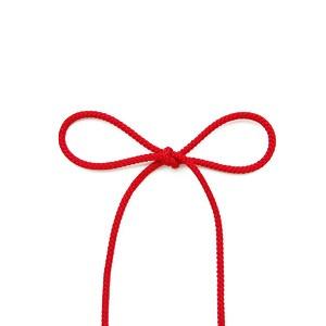＼期間限定20％OFF／ 江戸打ち紐（126-2000） 約3mm 7.赤 08Be99_