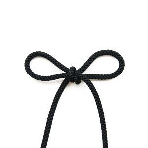 ＼期間限定20％OFF／ 江戸打ち紐（126-4000） 約4mm 30.黒 08Be99_