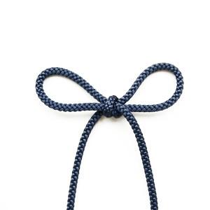 江戸打ち紐（126-4000） 約4mm 58.薄紺 08Be99_