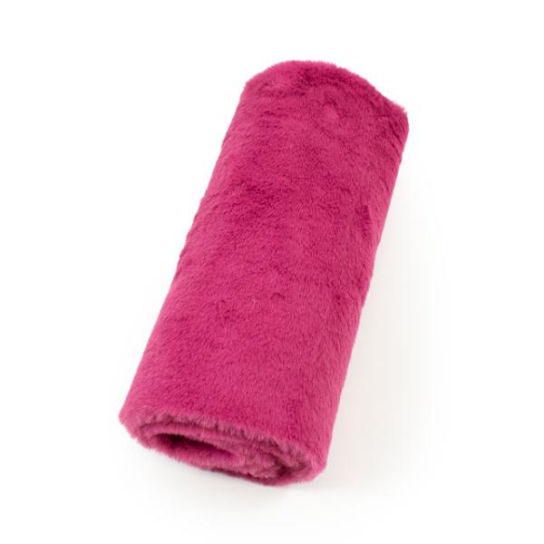 生地 ショートファー 約80cm幅×50cmカット（axl-24-81311） 56.ルビーピンク ...