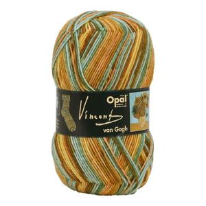 ぶーしょん　オパール毛糸　ヴァンゴッホ　4玉　秋のメロディ　1玉　単色2玉 毛糸 Opal-オパール- ヴァン・ゴッホ 4ply/4本撚り 5432.ひまわり