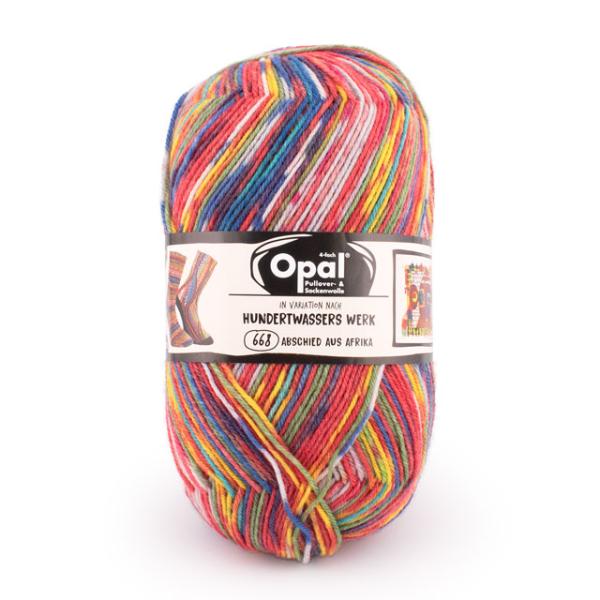 毛糸 Opal-オパール- フンデルトヴァッサー4 4ply/4本撚り 4054.アフリカでの別れ ...