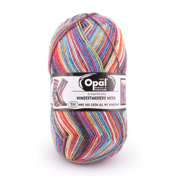 毛糸 Opal-オパール- フンデルトヴァッサー4 4ply/4本撚り 4055.誰が窓を食べた 0...