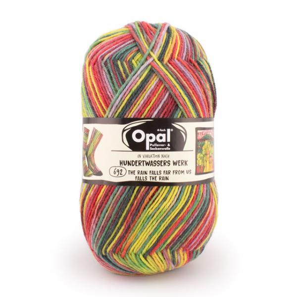 毛糸 Opal-オパール- フンデルトヴァッサー4 4ply/4本撚り 4056.遠くの雨が遠くで ...