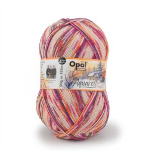 毛糸玉リース☆ピンクグレー２ 毛糸 Opal-オパール- オリジナルコットン 4ply/4本撚り KFS147