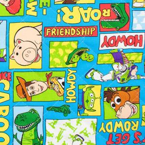 ＼期間限定10％OFF／ 生地 BTSシリーズ トイ・ストーリー コミック/キルティング（GRQ-1156） 1A.ブルー 09Ae99_