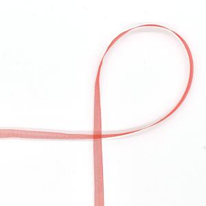 MOKUBA（木馬） オーガンジーリボン（1500K） 5mm 1.レッド 07Aa99_