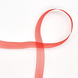 MOKUBA（木馬） オーガンジーリボン（1500K） 11mm 1.レッド 07Aa99_