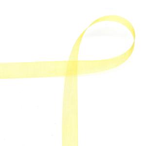 MOKUBA（木馬） オーガンジーリボン（1500K） 11mm 32.イエロー 07Aa99_