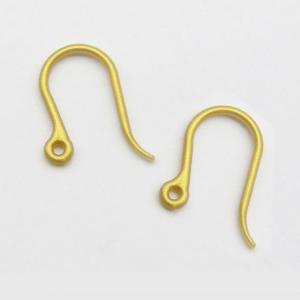 ピアスパーツ 樹脂フックピアス（D-26-G） 約13mm G.ゴールド 2ペア入 (H)_3b_｜okadaya-ec