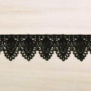 ケミカルレース（3556） 約4cm幅 10.黒 (H)_4b_