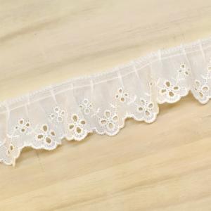 ＼期間限定20%OFF/ 綿ギャザーレース(M...の詳細画像1