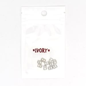 ドール用 メッキバックル/バックルピン付き 6×4mm Sシルバー