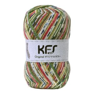 毛糸 Opal-オパール- KFSオリジナルカラー 4ply/4本撚り KFS102.ロリポップ・グリーン/グリーン・レッド系マルチカラー (M)_b1j｜okadaya-ec