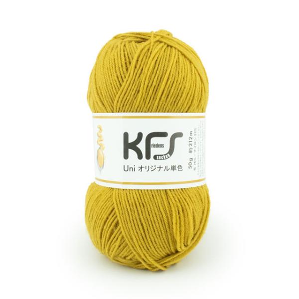 毛糸 Opal-オパール- KFSオリジナル単色 4ply/4本撚り 50g巻 マスタード 06Co...