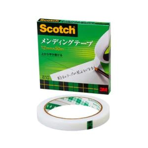 3M Scotch-スコッチ- メンディングテープ（810-3-12） 12mm幅×50m (H)_...