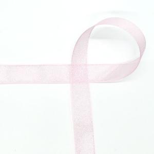 オーガンジーリボン ファインクリスタル（41400060） 18mm 60.ペールピンク 07Aa99_