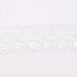 期間限定20％OFF／ チュールレース 薔薇（66030） 0.生成 07Ac99_