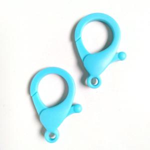 プラスチックパーツ ロブスタークラスプ（6-4-17） 3.5cm ブルー 2個入 (H)_3b_｜okadaya-ec