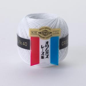 レース糸 オリムパス 金票 ＃40 10ｇ 色番801 (M)_b1_｜okadaya-ec