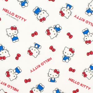 ＼期間限定20％OFF／ 生地 ハローキティ ベーシックリボン/オックス（832025） WO.ホワイト 09Ae99_